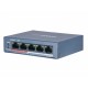Некерований PoE комутатор Hikvision DS-3E0105P-E/M(B) з 4 портами PoE